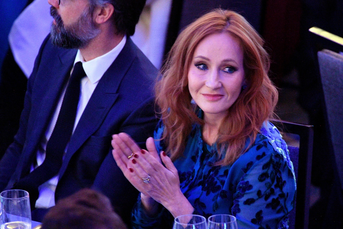 2019 RFK Ripple of Hope Awards NEW YORK, NEW YORK - DECEMBER 12: J.K. Rowling arrives at the 2019 RFK Ripple of Hope Awards at New York Hilton Midtown on December 12, 2019 in New York City. (Photo by Dia Dipasupil/Getty Images)