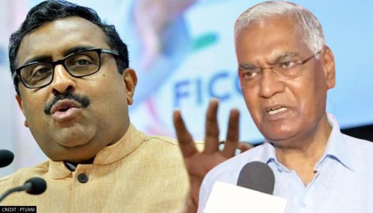 CPI general secretary D Raja, BJP leader Ram Madhav