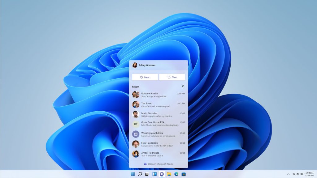 Chat from Microsoft Teams