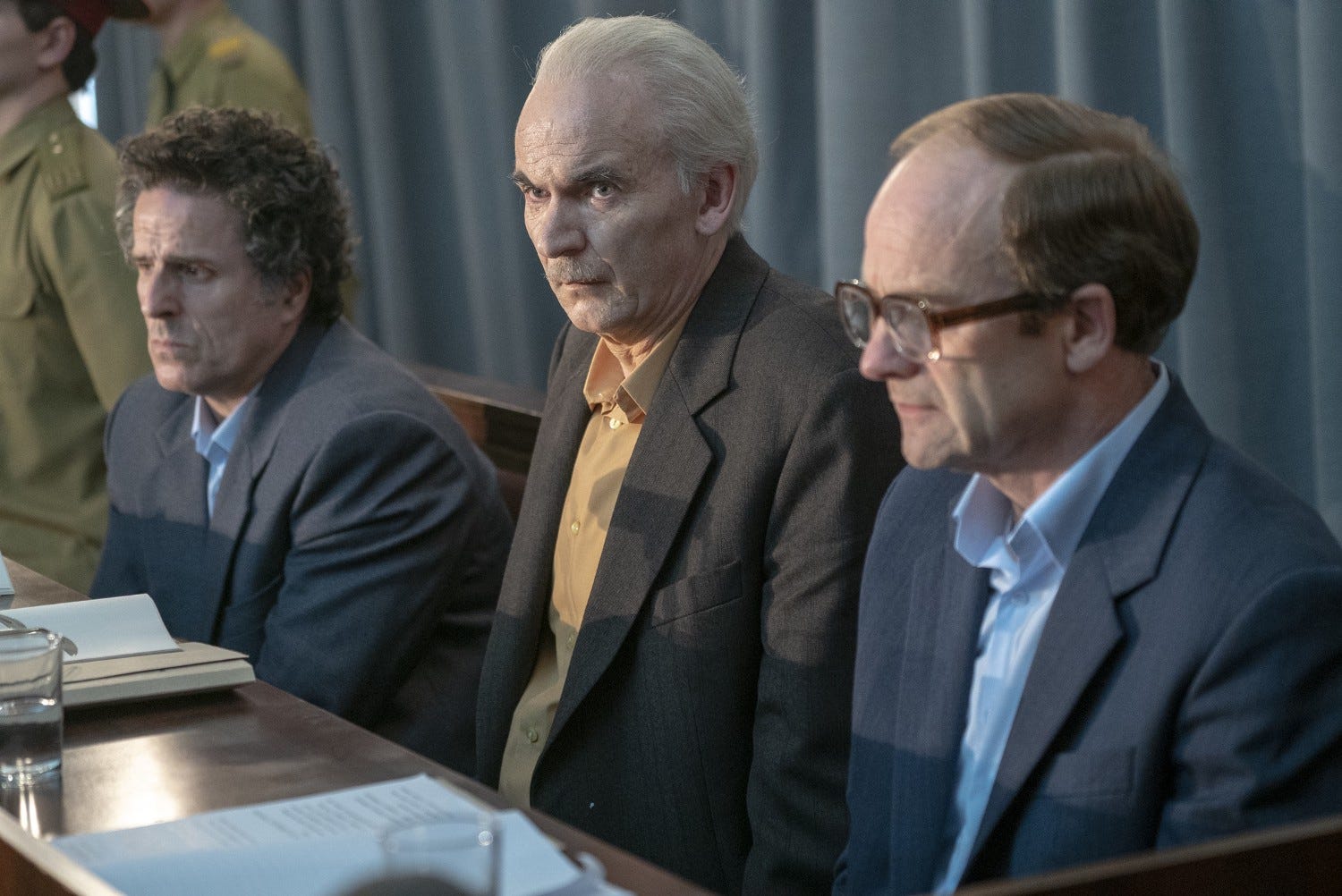 Paul Ritter, center, appeared as Anatoly Dyatlov in the 2019 miniseries Chernobyl.