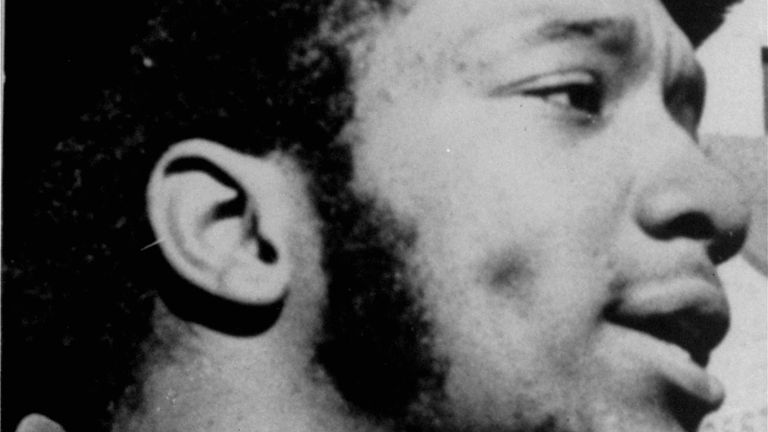 Fred Hampton at a protest rally in Chicago in 1968. Pic: AP